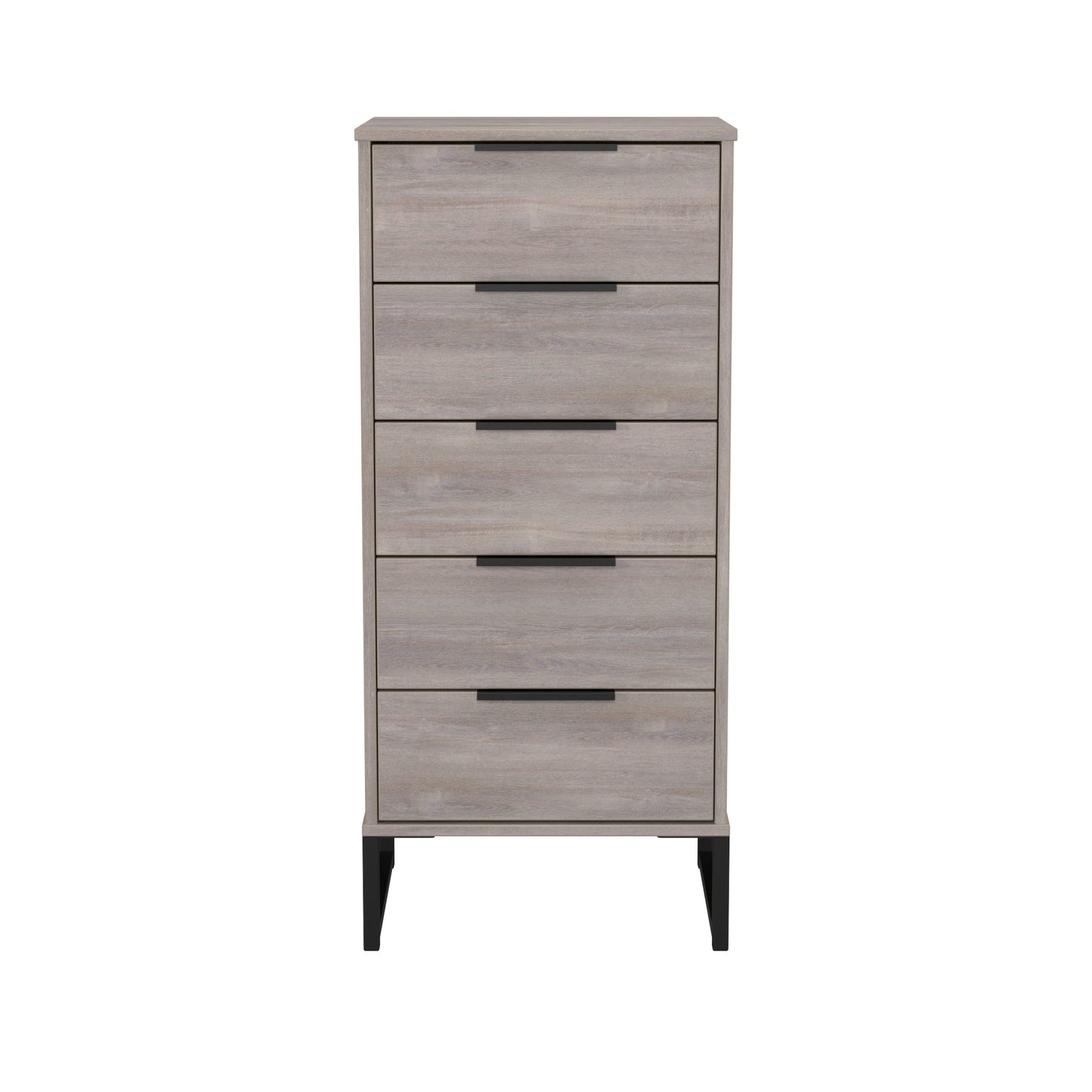 Hong Kong G Tall Tallboy Light Grey 5 Drawers 109cm
