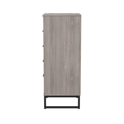Hong Kong G Tall Tallboy Light Grey 5 Drawers 109cm