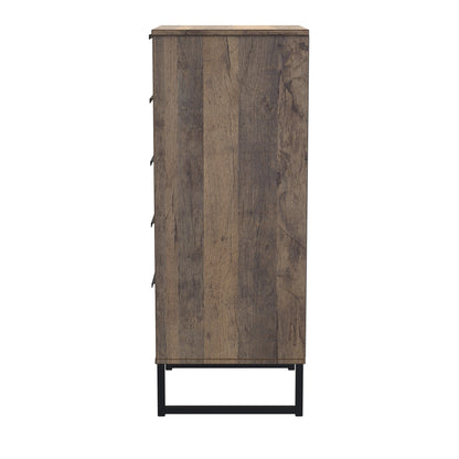 Hong Kong G Tall Tallboy Oak 5 Drawers 109cm
