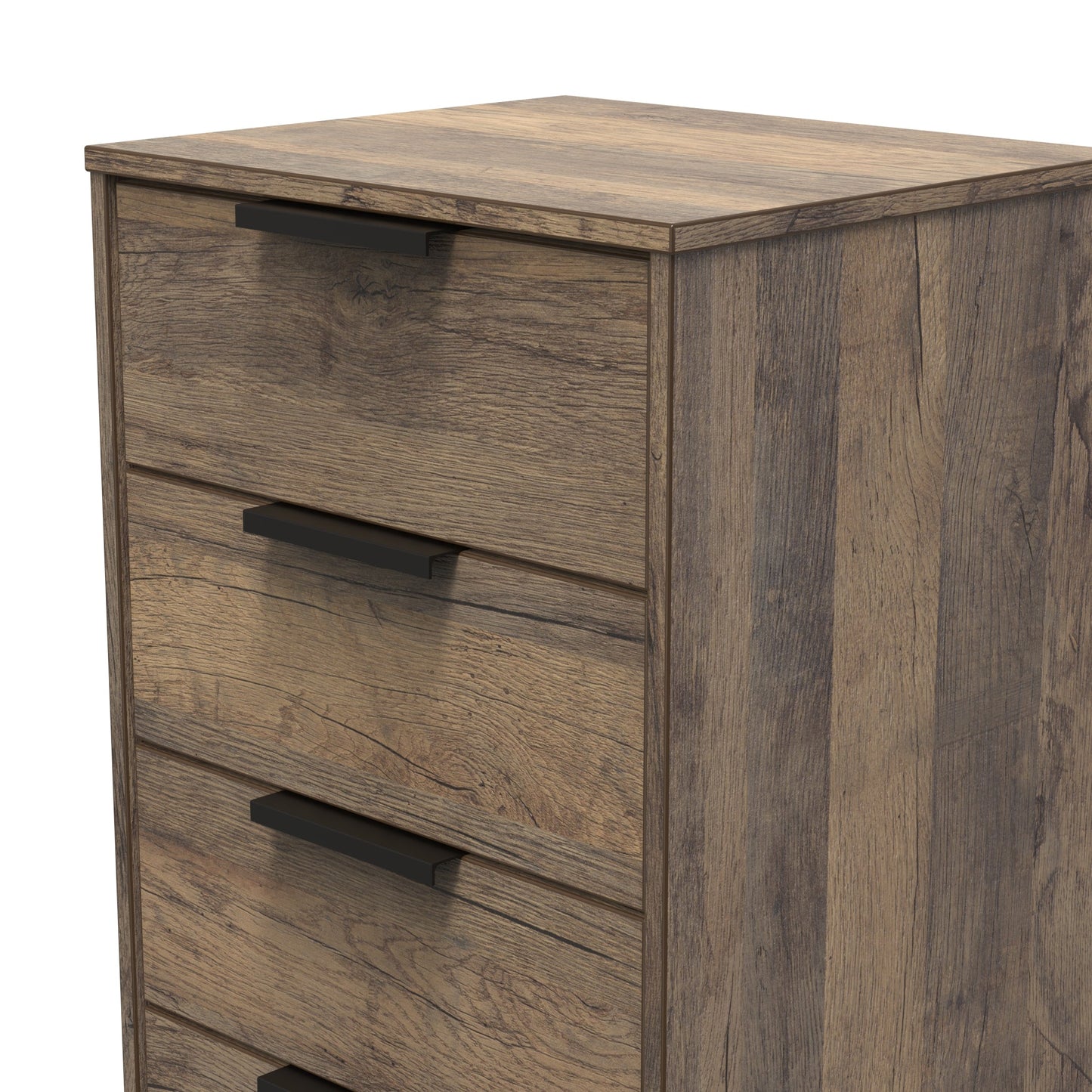 Hong Kong G Tall Tallboy Oak 5 Drawers 109cm
