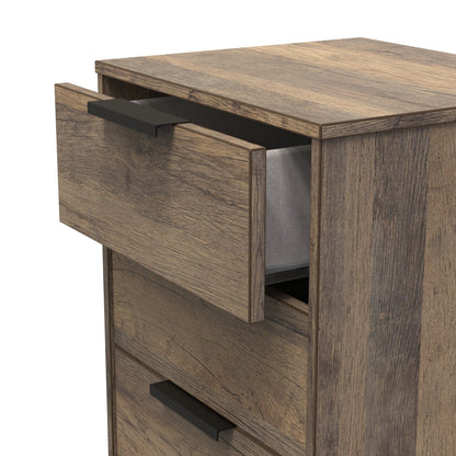Hong Kong G Tall Tallboy Oak 5 Drawers 109cm