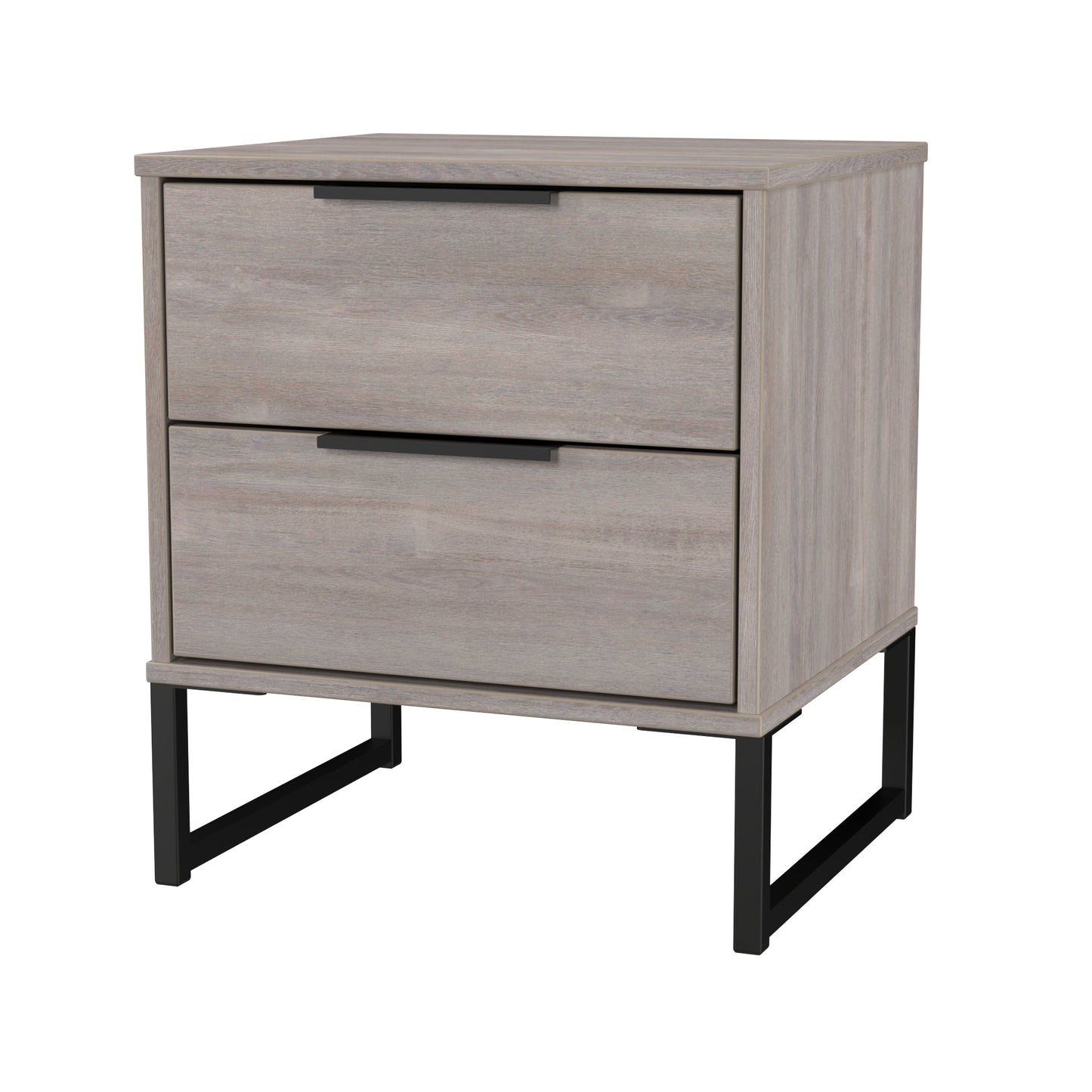 Hong Kong G Bedside Table Light Grey 2 Drawers 60cm