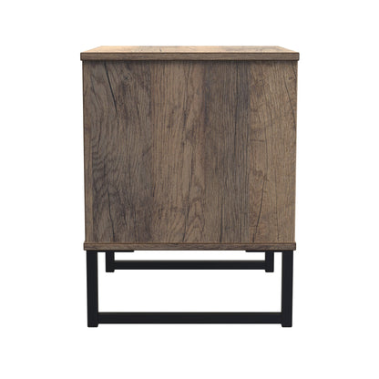Hong Kong G Bedside Table Oak 2 Drawers 60cm