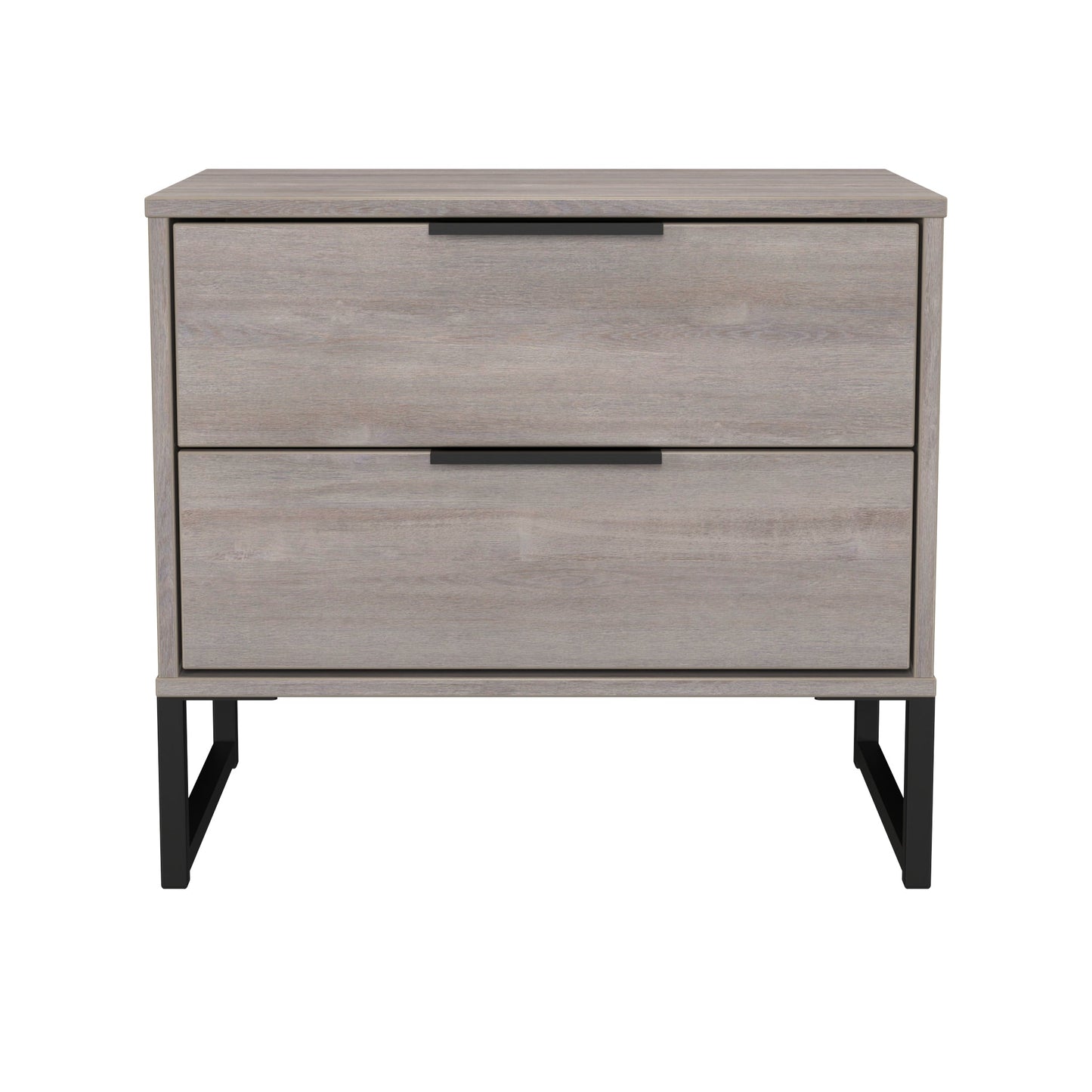 Hong Kong G Side Table Light Grey 2 Drawers 60cm
