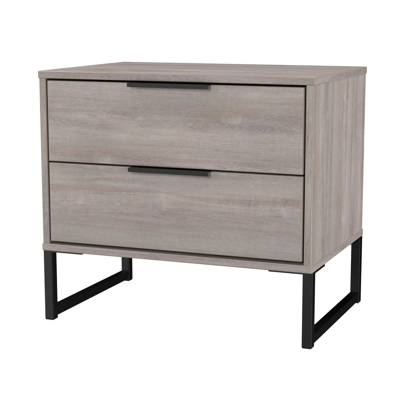Hong Kong G Side Table Light Grey 2 Drawers 60cm