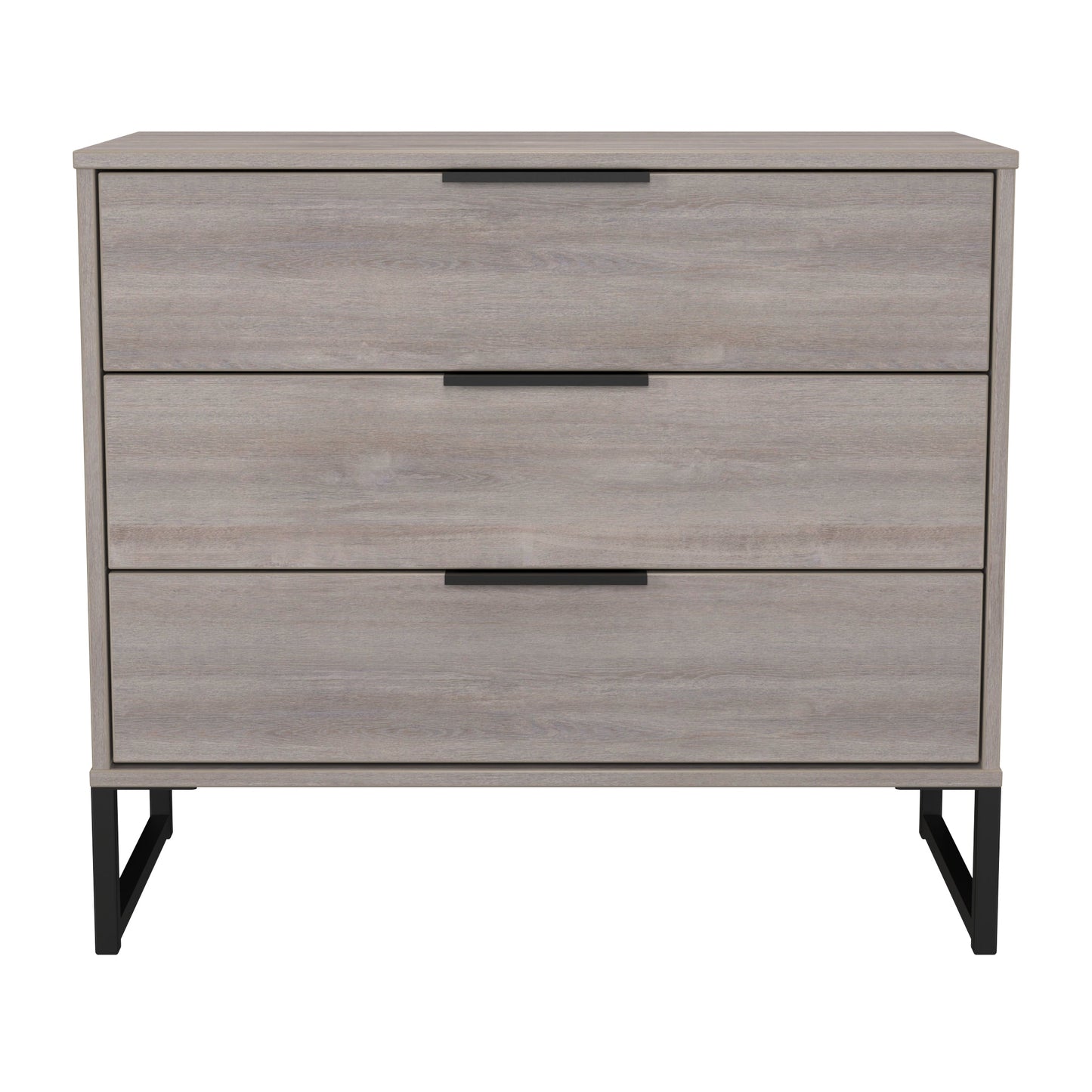 Hong Kong G Chest of Drawers Light Grey 3 Drawers 77cm