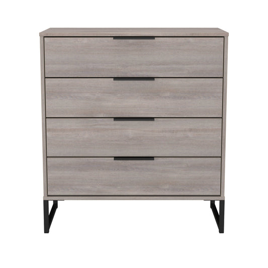Hong Kong G Chest of Drawers Light Grey 4 Drawers 93cm