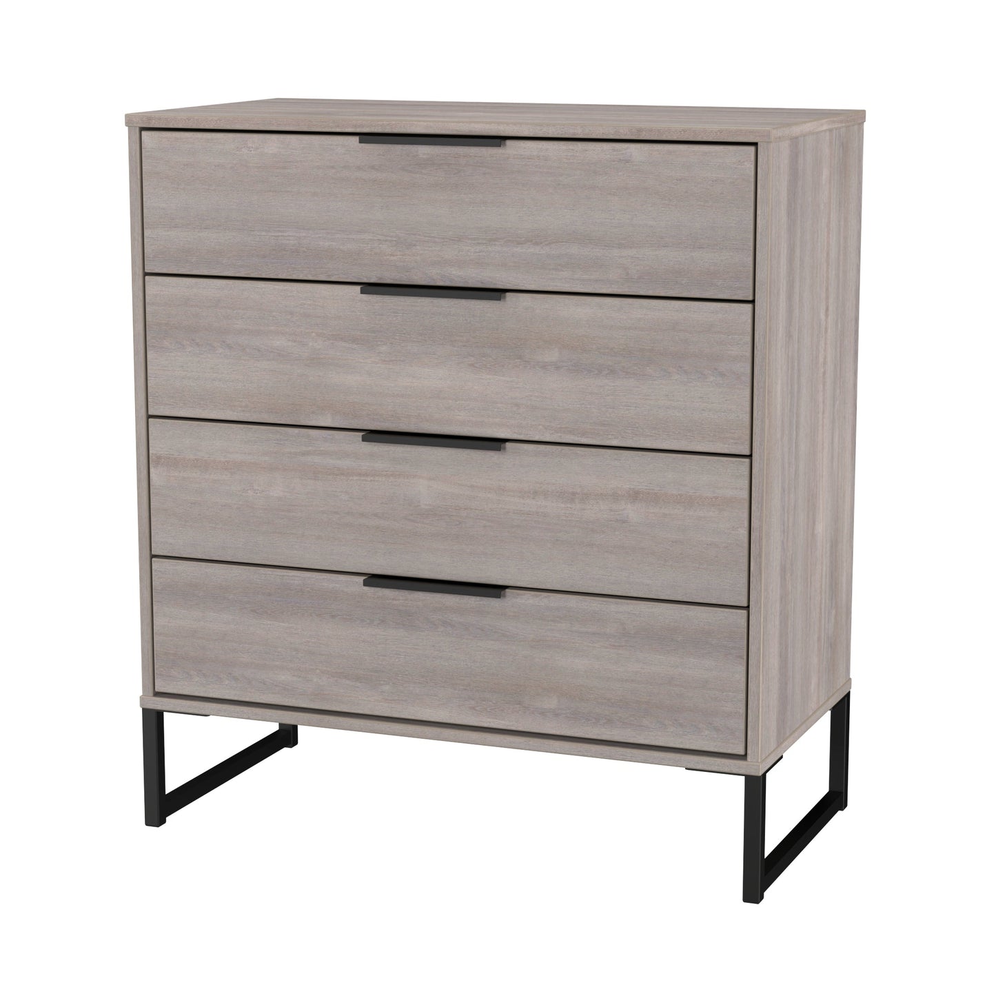 Hong Kong G Chest of Drawers Light Grey 4 Drawers 93cm