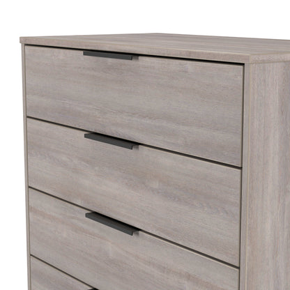 Hong Kong G Chest of Drawers Light Grey 4 Drawers 93cm
