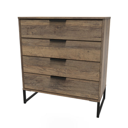 Hong Kong G Chest of Drawers Oak 4 Drawers 93cm