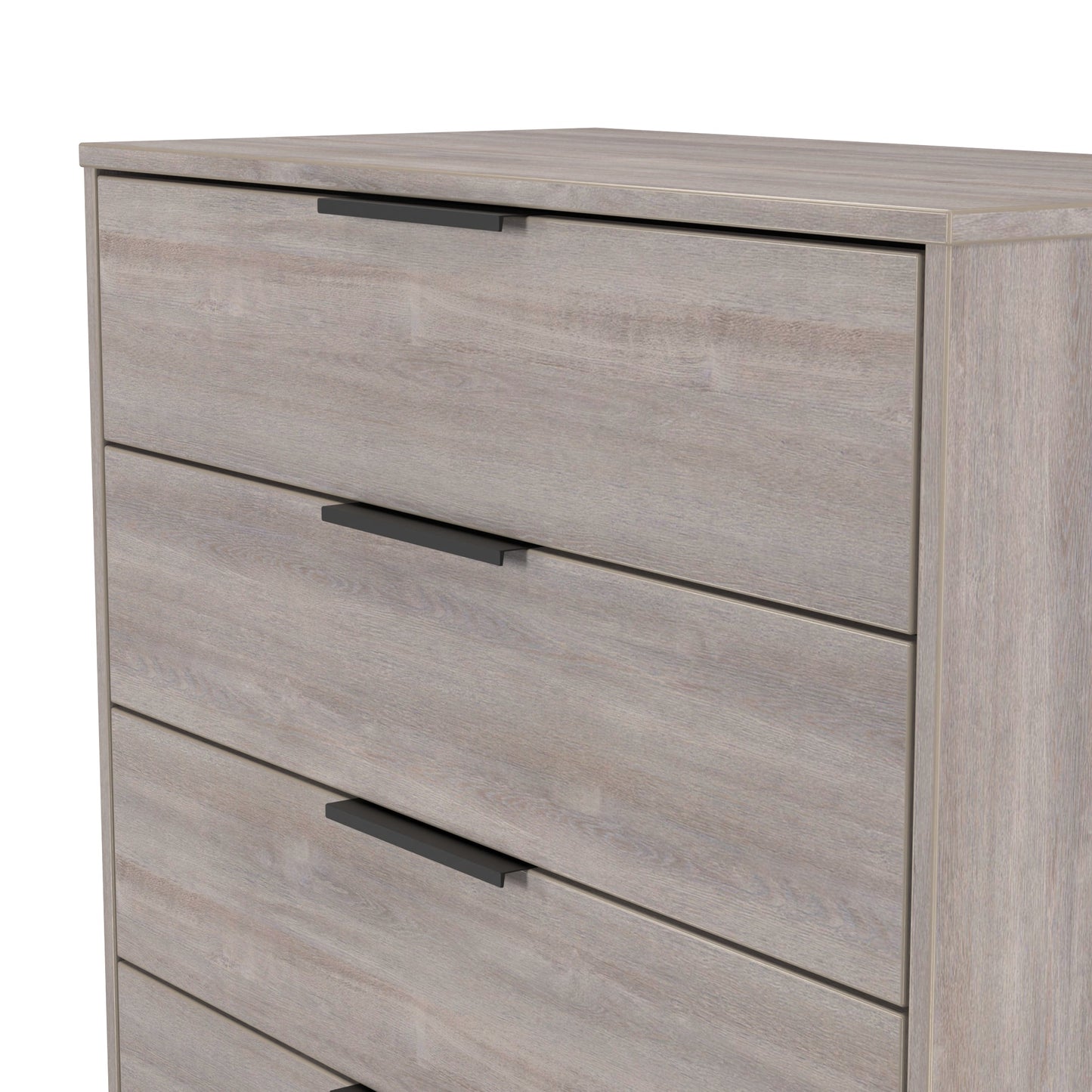 Hong Kong G Tall Chest of Drawers Light Grey 5 Drawers 109cm