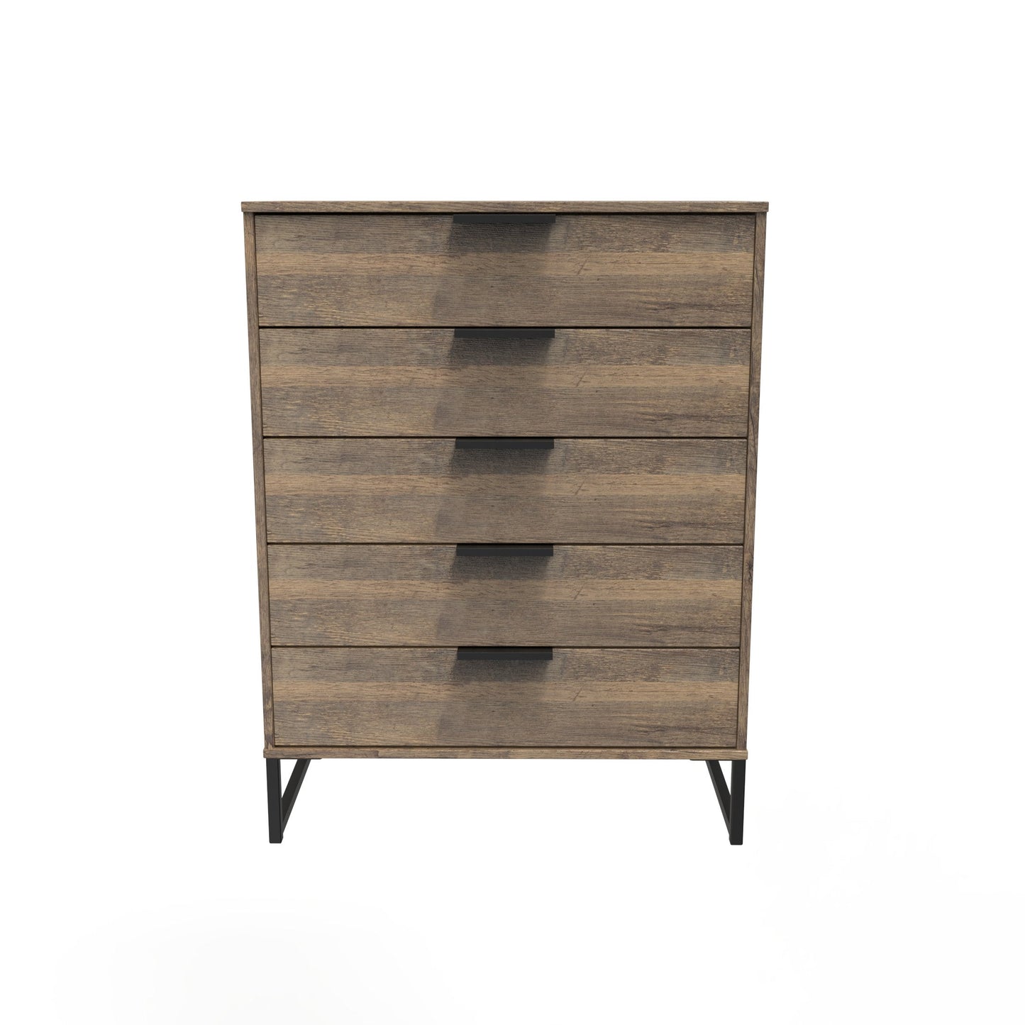 Hong Kong G Tall Chest of Drawers Oak 5 Drawers 109cm