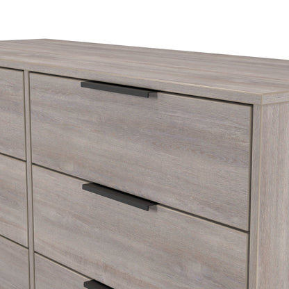 Hong Kong G Large Chest of Drawers Light Grey 6 Drawers 115cm