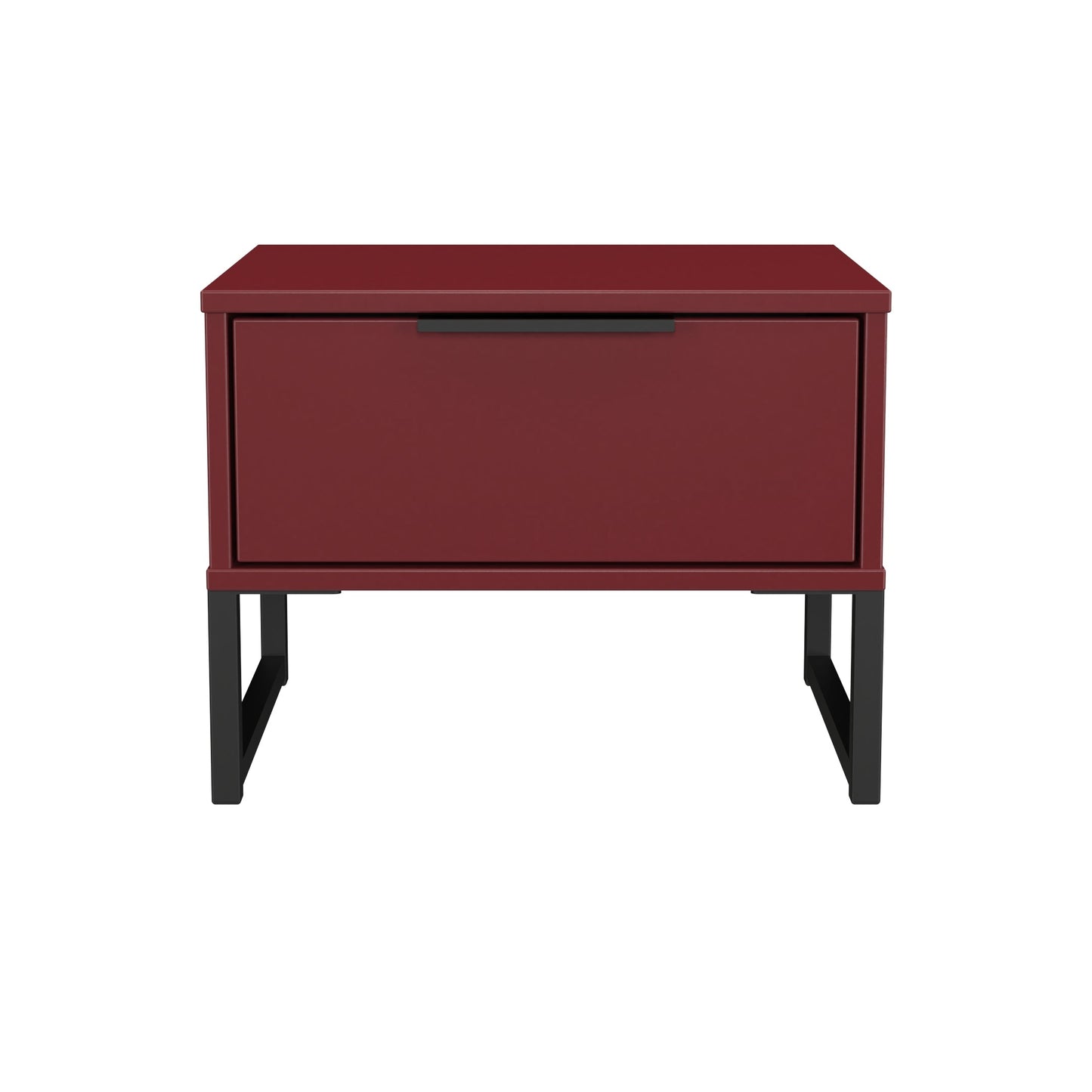 Hong Kong G Bedside Table Red 1 Drawer 45cm