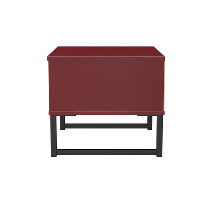 Hong Kong G Bedside Table Red 1 Drawer 45cm