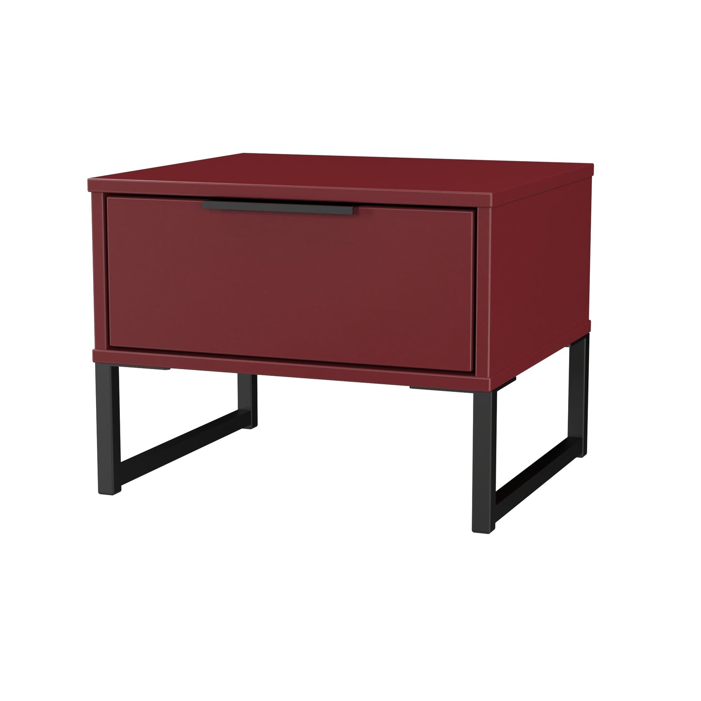 Hong Kong G Bedside Table Red 1 Drawer 45cm