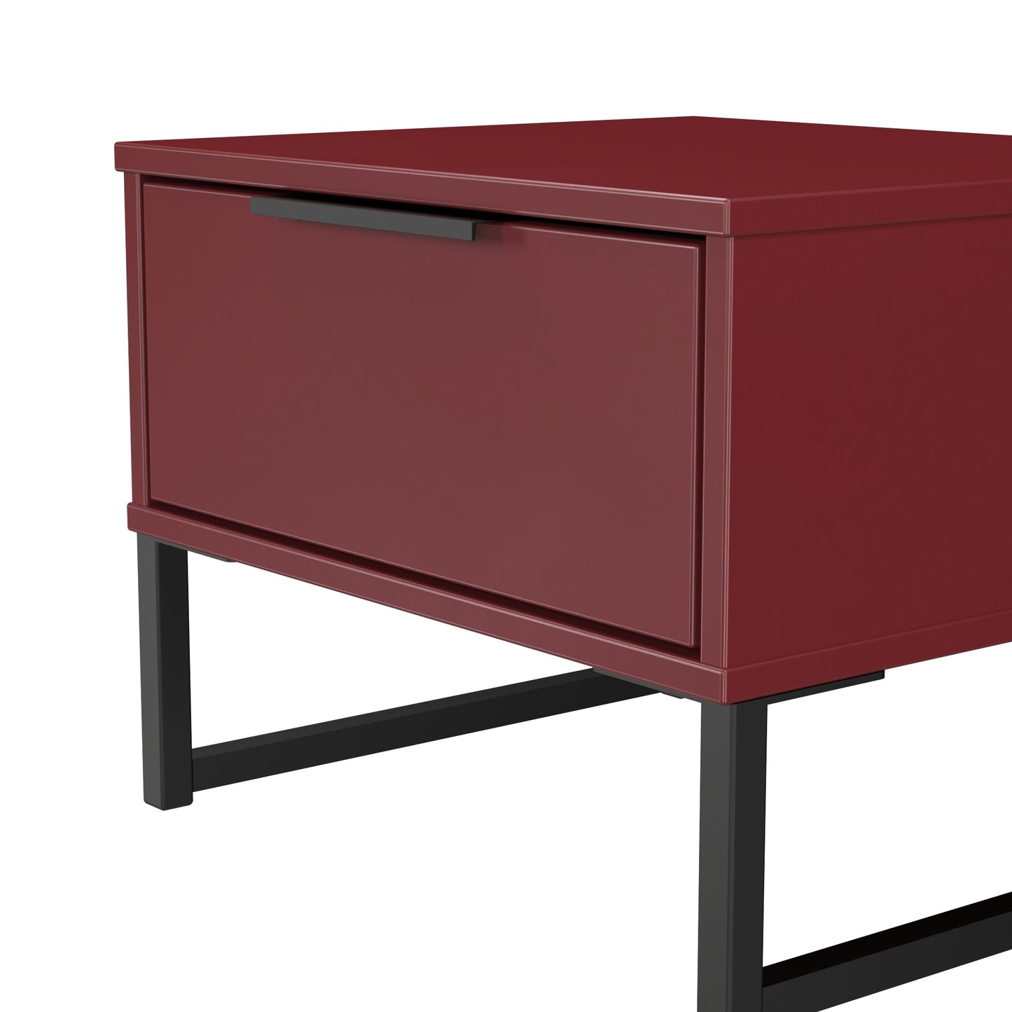 Hong Kong G Bedside Table Red 1 Drawer 45cm