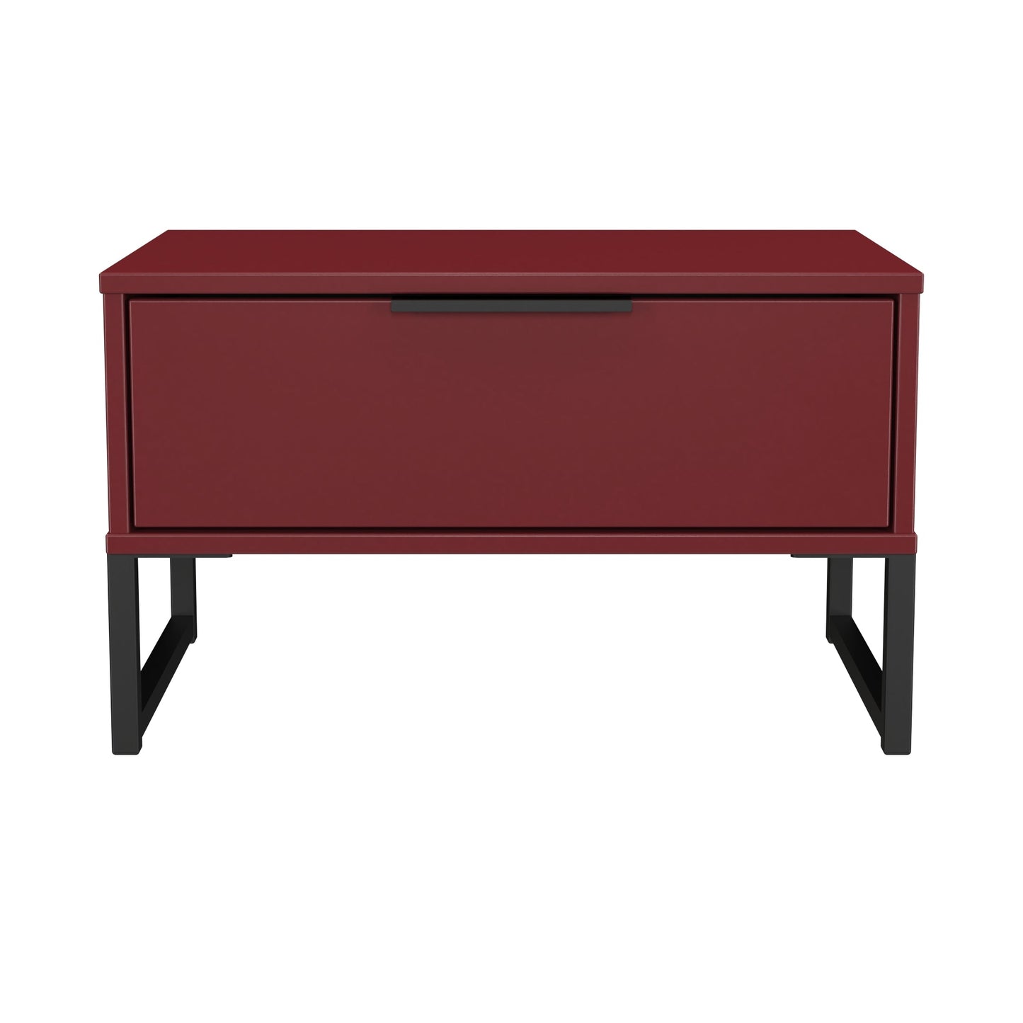Hong Kong G Side Table Red 1 Drawer 58cm