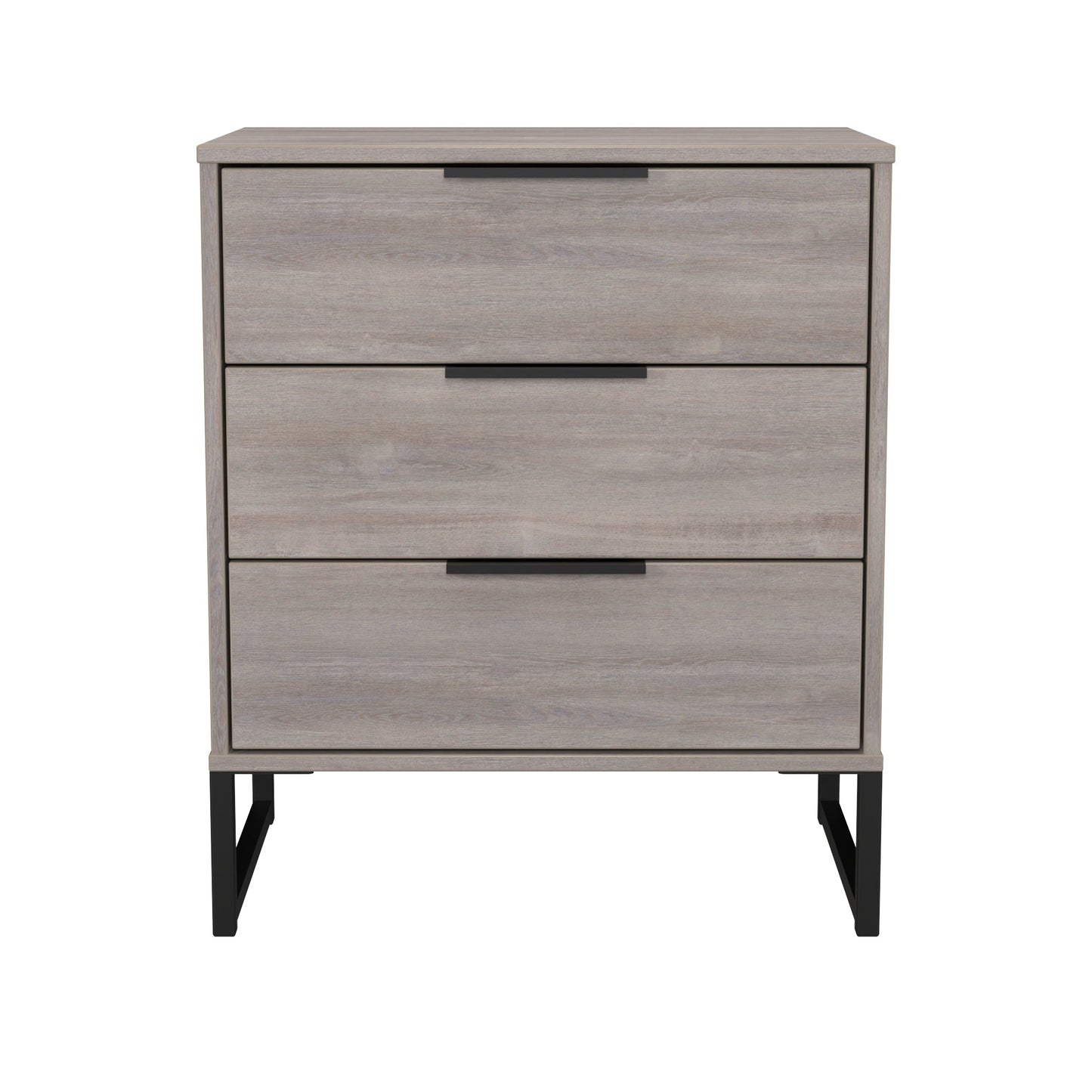 Hong Kong G Chest of Drawers Light Grey 3 Drawers 76cm