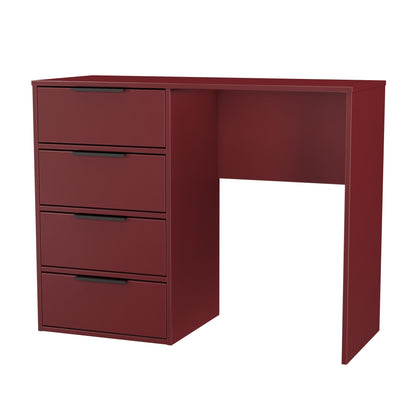 Hong Kong G Desk Red 4 Drawers 97cm
