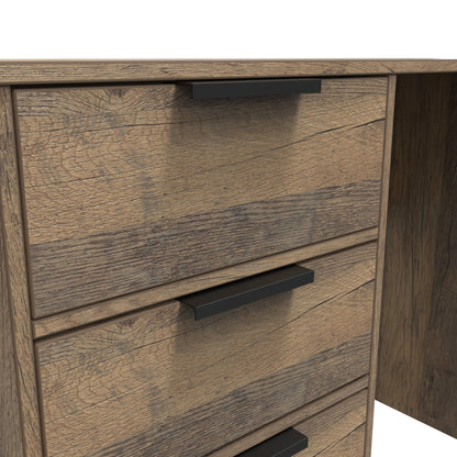 Hong Kong G Desk Oak 4 Drawers 97cm