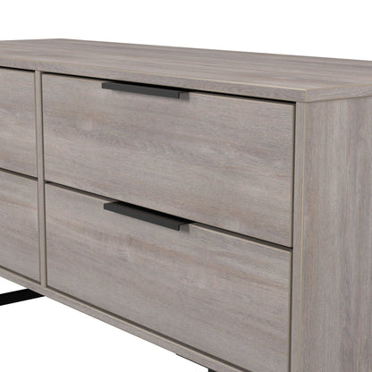 Hong Kong G Large Chest of Drawers Light Grey 4 Drawers 115cm