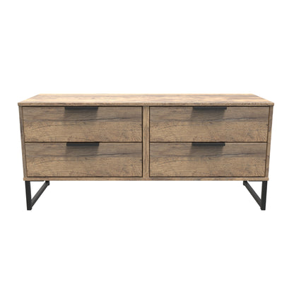 Hong Kong G Large Chest of Drawers Oak 4 Drawers 115cm