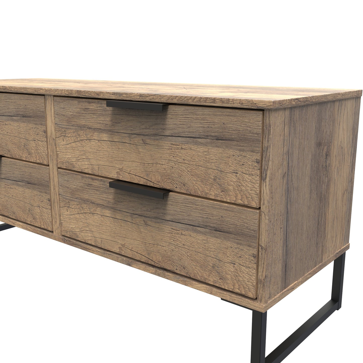 Hong Kong G Large Chest of Drawers Oak 4 Drawers 115cm