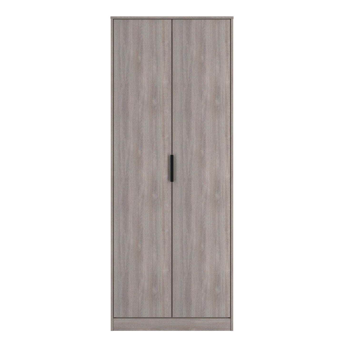 Hong Kong G Tall Wardrobe Light Grey 2 Doors 1 Shelf 197cm
