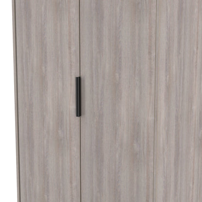 Hong Kong G Tall Wardrobe Light Grey 2 Doors 1 Shelf 197cm