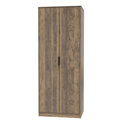Hong Kong G Tall Wardrobe Oak 2 Doors 1 Shelf 197cm
