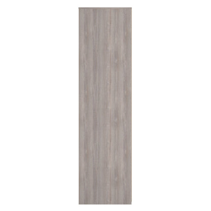 Hong Kong G Tall Wardrobe Light Grey 5 Shelves 197cm
