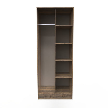 Hong Kong G Tall Wardrobe Oak 5 Shelves 197cm