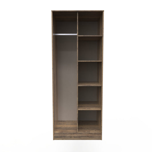 Hong Kong G Tall Wardrobe Oak 5 Shelves 197cm