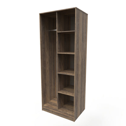 Hong Kong G Tall Wardrobe Oak 5 Shelves 197cm