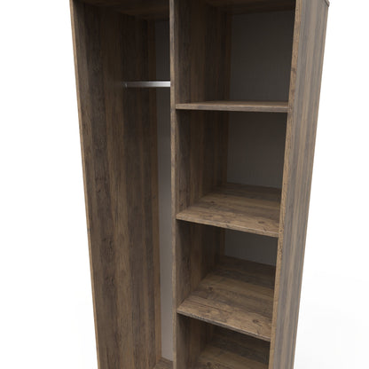 Hong Kong G Tall Wardrobe Oak 5 Shelves 197cm