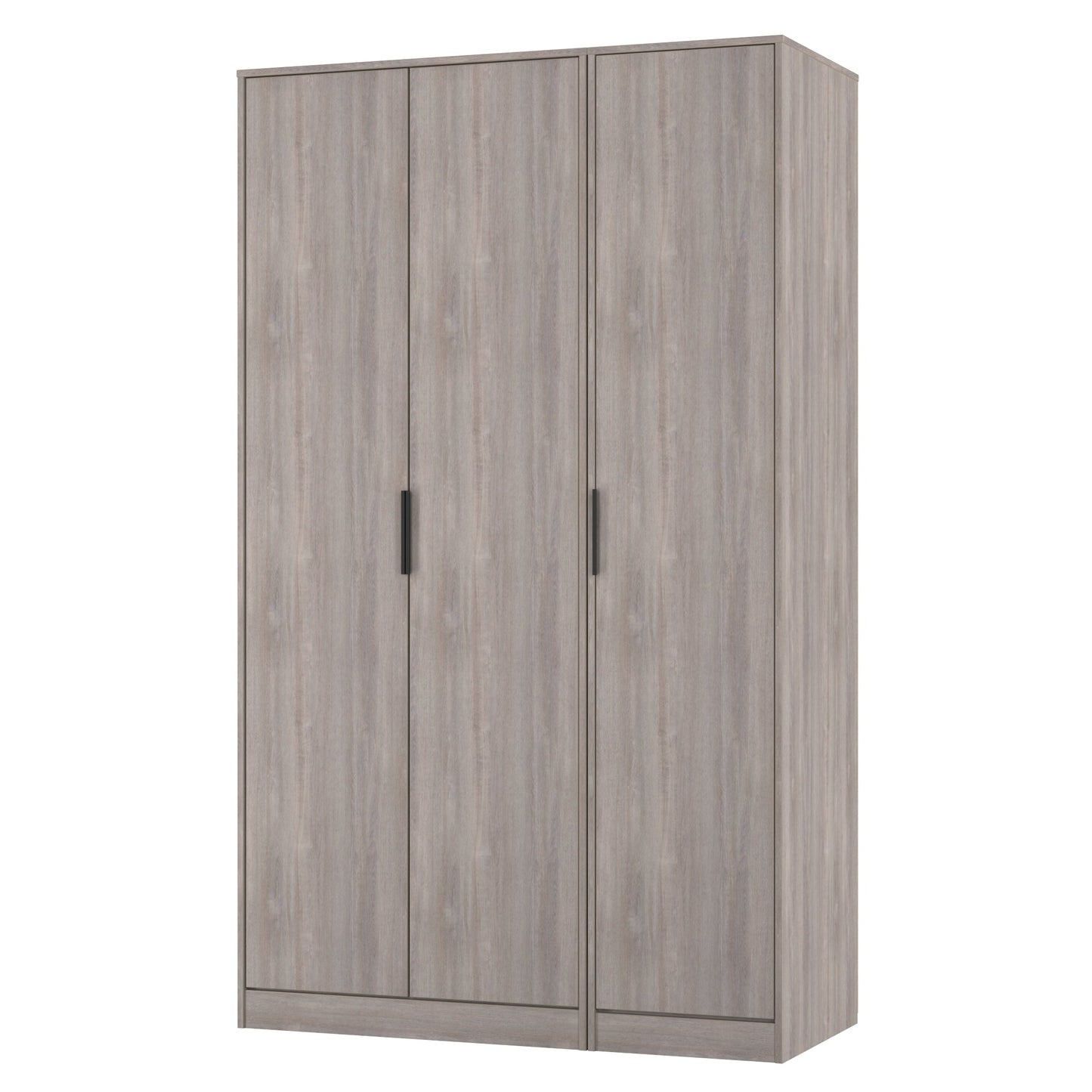Hong Kong G Tall Wardrobe Light Grey 3 Doors 1 Shelf 198cm