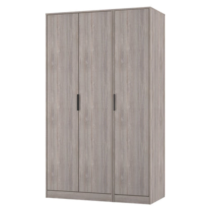 Hong Kong G Tall Wardrobe Light Grey 3 Doors 1 Shelf 198cm