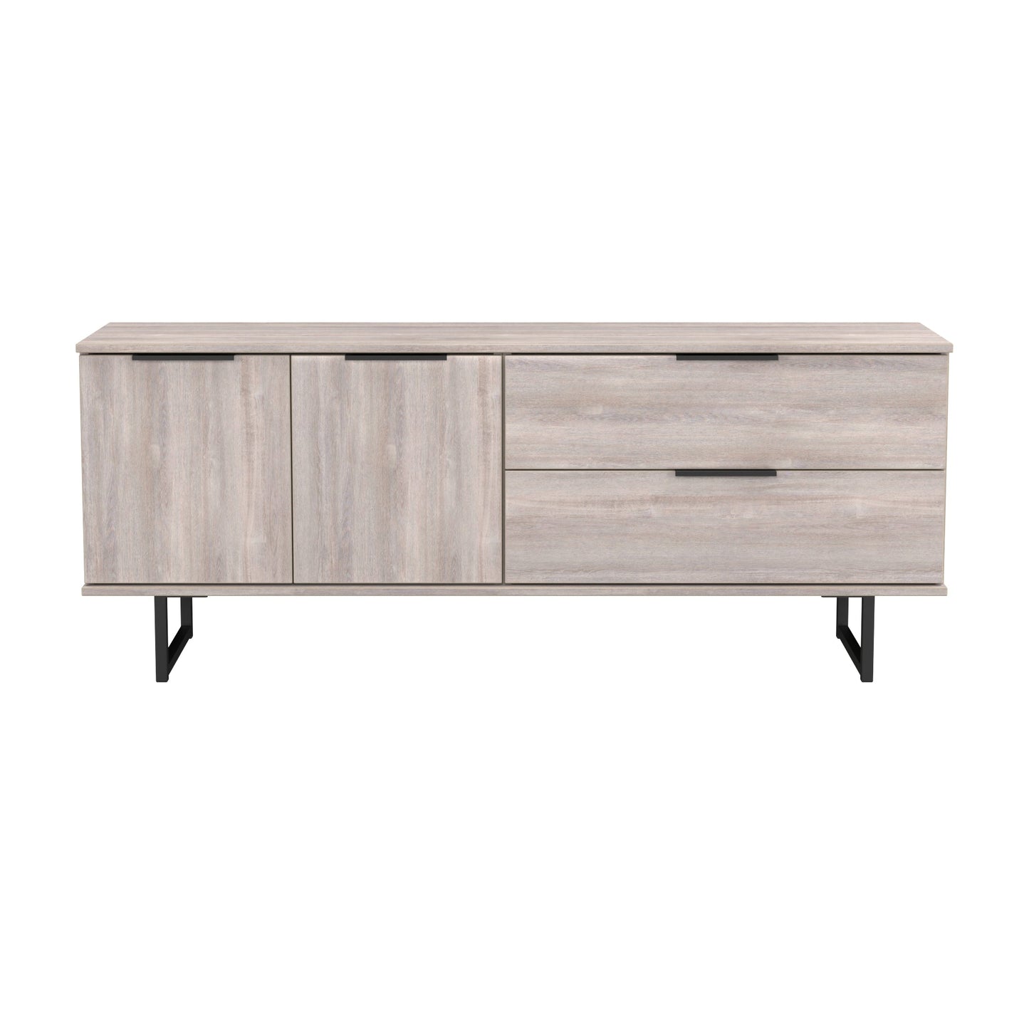 Hong Kong G Large Sideboard Light Grey 2 Doors 2 Drawers 147cm