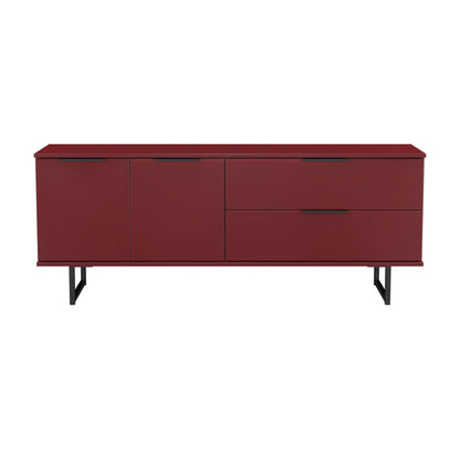 Hong Kong G Large Sideboard Red 2 Doors 2 Drawers 147cm