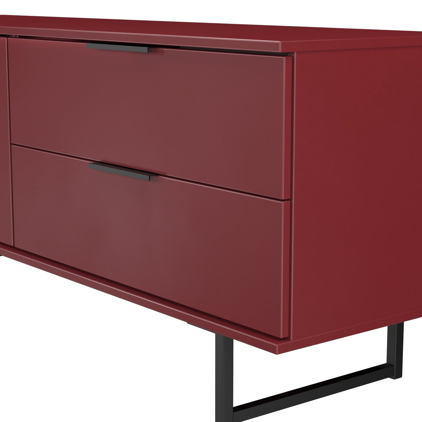Hong Kong G Large Sideboard Red 2 Doors 2 Drawers 147cm