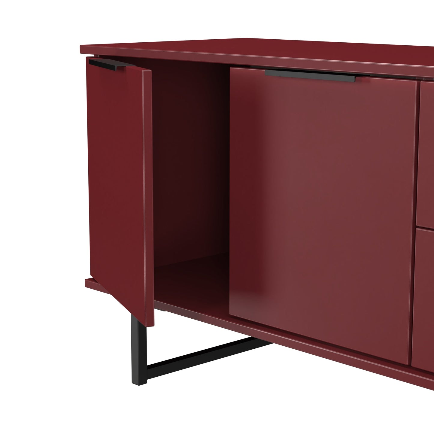 Hong Kong G Large Sideboard Red 2 Doors 2 Drawers 147cm