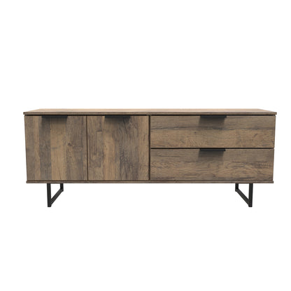 Hong Kong G Large Sideboard Oak 2 Doors 2 Drawers 147cm