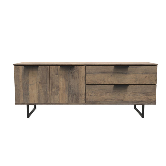 Hong Kong G Large Sideboard Oak 2 Doors 2 Drawers 147cm
