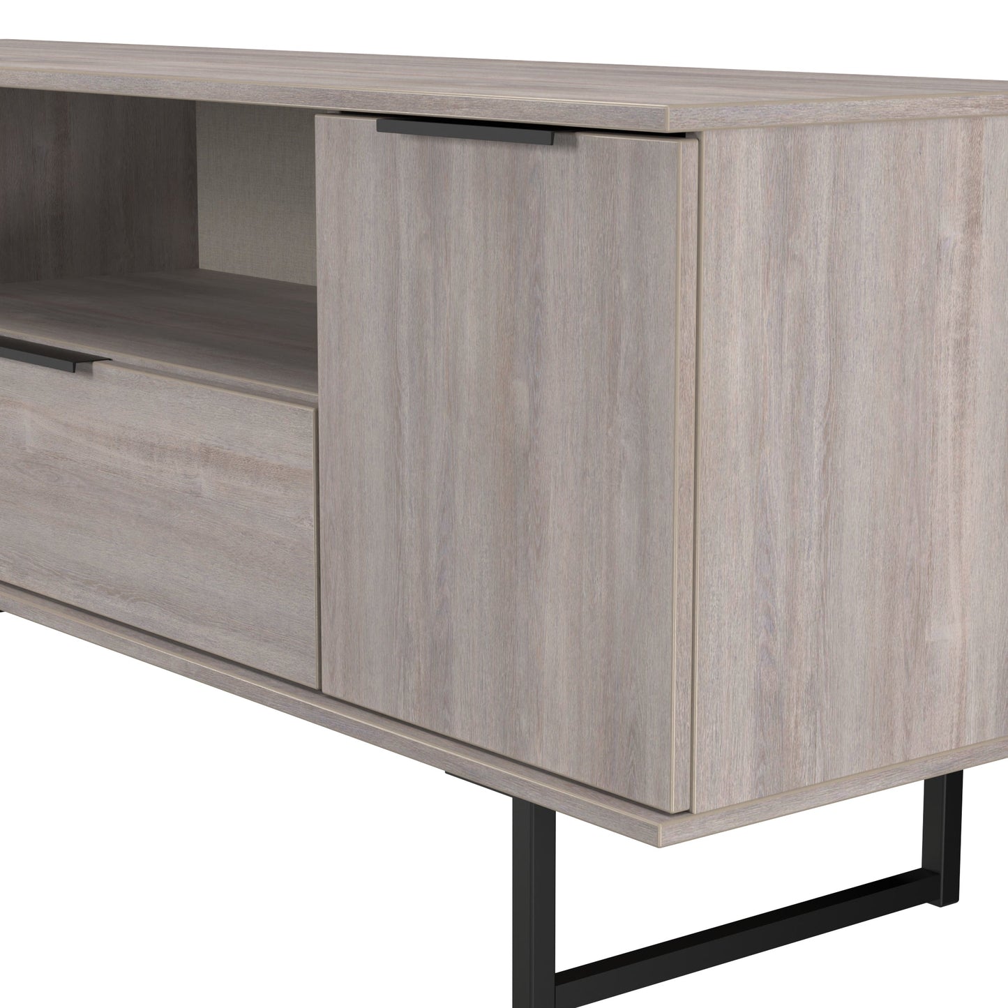 Hong Kong G TV Unit Light Grey 1 Shelf 1 Drawer 2 Doors 144cm