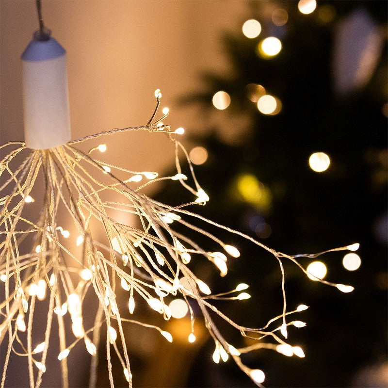 Wensum String Fairy Christmas Lights Multifunction Warm White Outdoor 150 LED - 25.5m Dandelion by Wensum