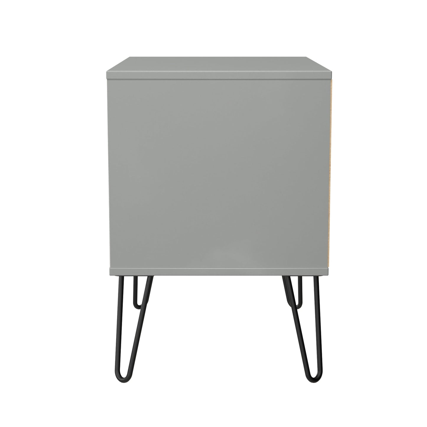 Harlequin Side Table Grey 2 Drawers 60cm