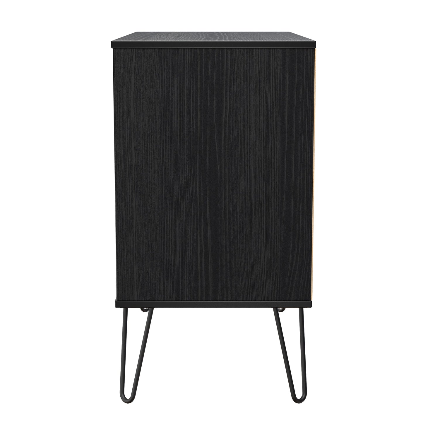 Harlequin Chest of Drawers Black 3 Drawers 77cm