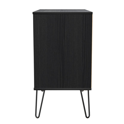 Harlequin Chest of Drawers Black 3 Drawers 77cm