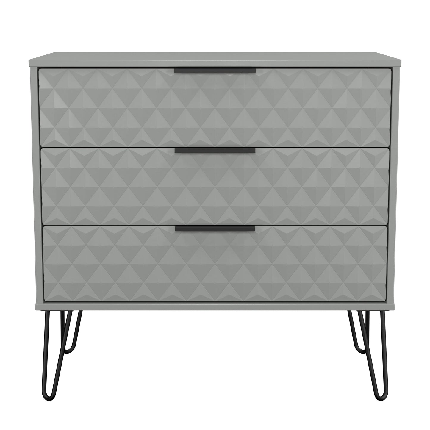 Harlequin Chest of Drawers Grey 3 Drawers 77cm